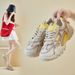 Daddy Shoes Female Student Sports Running Casual Mesh Breathable Shoes_vogvips.com