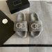 Autumn Winter New Furry Style Rhinestone Lazy Thick Sole Slippers For Outdoor And Indoor Wear Flat Warm Lamb Wool_vogvips.com