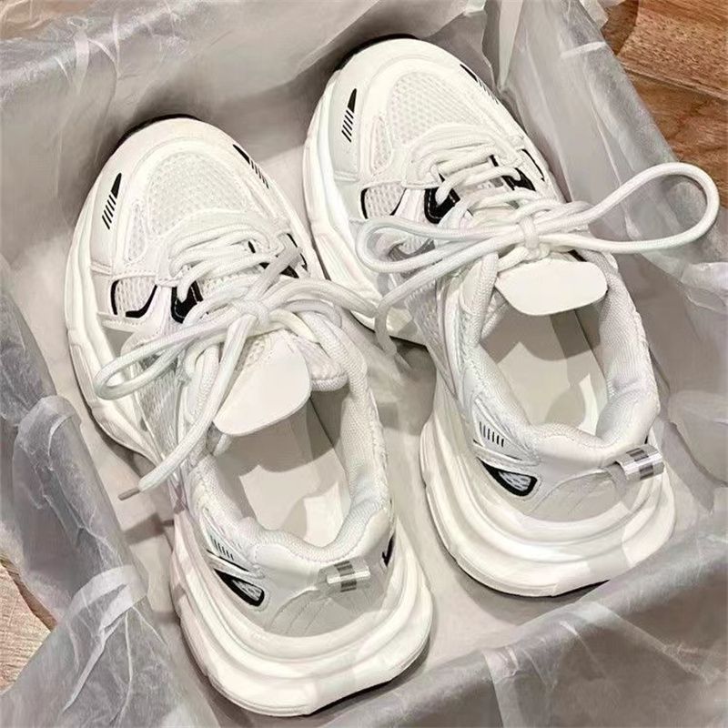 Hot Selling Dad Shoes For Women 2025 Summer New Style Mesh Breathable Thick Sole Versatile Sports Shoes Fashionable Super Soft Casual Shoes_vogvips.com