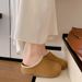 Brocken Women's Half-toe Slip-on Shoes With Head Cover, 2026 New Style, Thick Sole, Single Shoe_vogvips.com