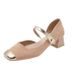 Fairy Style Color Matching Mary Jane Shoes Female Versatile Word With Small Fragrant Style Single Shoes_vogvips.com