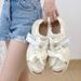 Only Selling High-End Tan Jianci Same Style Open Smile Canvas For Women Couples Thick-Soled Casual Beggar White Shoes_vogvips.com