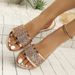 Sequin And Rhinestone Slippers For Women, 2026 Spring/summer New Model, Foreign Trade Flat Simple Casual Beach Sandals_vogvips.com
