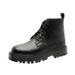 Retro Martin Boots Thick-soled Heightening Outdoor Hiking Tooling Boots High-top Lace-up Round-head Locomotive Boots_vogvips.com