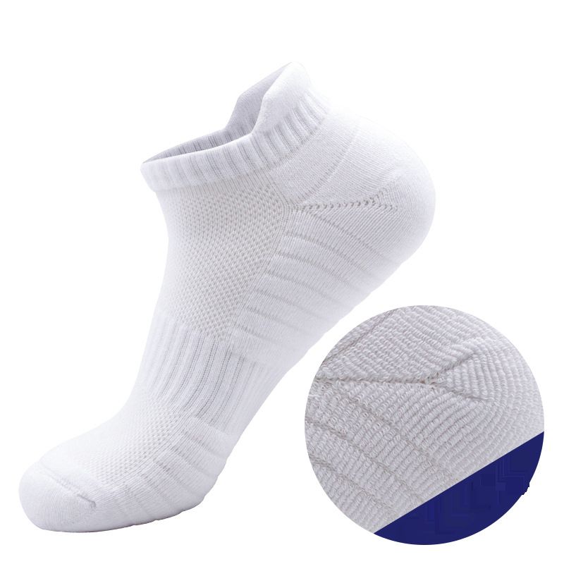 Shoe Accessories Sweat Absorbent Breathable Casual Cotton Socks Thick Towel Bottom Sports Socks Solid Color Short Tube Socks_vogvips.com