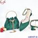 Fashion Wine Glasses And Heels With Bracelet Handbag Party Bag Shoe Bag Combination_vogvips.com