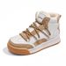 De Xun Women's Cotton Autumn Winter New Thick Soled Big Head Small Dirt Orange And Velvet Warm Sports Board Shoes_vogvips.com