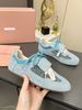 Flat Miaojia Flip Cover Round Toe German Training Leopard Print Lace-up Single Color-blocking Breathable Versatile_vogvips.com