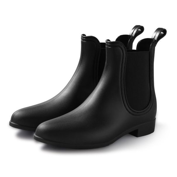 Women’s Waterproof Chelsea-Bootie, Slip-On Rain Ankle Boots_vogvips.com