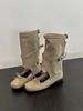 2025 New Niche Fashionable Melard Summer Boots For Women With Bowknot Hollow Breathable Casual_vogvips.com