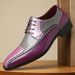 New Trendy Non-Slip Breathable Color-Block Business Work Men's Patchwork Casual Versatile Leather Shoes Men_vogvips.com