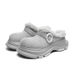 Men's Shoes Winter Couple Thick Soled Closed Toe Warm Snow Boots One Step Waterproof And Non Slip Big Toe Slippers Couple Cotton Shoes_vogvips.com