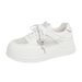 Breathable Mesh Thin Women's Shoes 2026 Summer New Versatile Comfortable Non-Tiring Thick-Soled Casual Sports White_vogvips.com