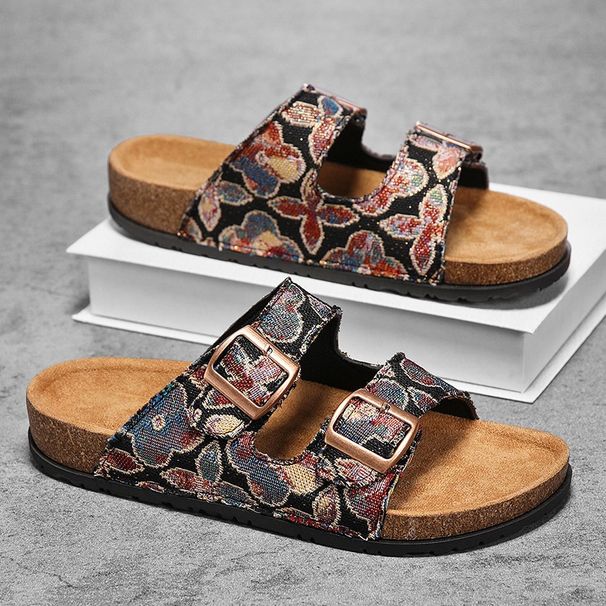 2026 New Summer Cross-Border Hot-Selling Cork Slippers, Couple's Women's Sandals, Beach Shoes, Student_vogvips.com