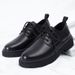 Men's Low-top British Style Chunky Casual Leather Shoes For Wedding And Office Wear_vogvips.com