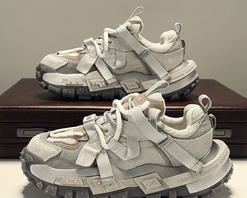 Dad Shoes Super Hot Thick Bottom Platform Cake Tire Bottom Color Matching Casual Shoes Height Increase Sports Shoes_vogvips.com