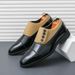 2026 Large Size Leather Shoes With Breathable Design, Pointed Toe, Trendy Style, Business Formal Wear, English Style, Men's Casual Leather Shoes_vogvips.com
