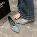 Flat Black Work Shoes Women's Leather Shoes Pointed And Comfortable Professional Shallow Mouth Low Heel Work Shoes_vogvips.com
