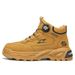 European Warm Series Martin British Style High Top Yellow Autumn Winter New Men's Mid-Top Outdoor Hiking Rotating Buckle Work Boots_vogvips.com