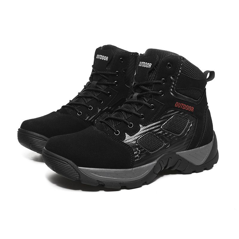 Men's High-top Combat Boots Breathable Outdoor Tactical Footwear Hiking Shoes_vogvips.com