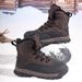 Men's Hiking Boots, Winter Snow Boots, Outdoor Leather, Waterproof Cotton Shoes_vogvips.com