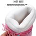 Women's Winter Snow Boots With Round Toe, Waterproof & Non-Slip, Cozy Fleece Lining, High-Top Ski Boots For Outdoor & Casual Wear Thickened Moon Shoes_vogvips.com