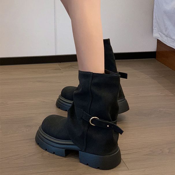 Martin Boots, Mid-calf Boots For Women, New British-style Ankle Boots For The Autumn Of 25_vogvips.com