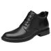 Fleece Men's Boots Medium Top Martin Boots Men's Outdoor Tooling Men's Shoes Large Size Shoes_vogvips.com