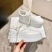 2025 Autumn And Winter New Arc De Triomphe Cross-border Foreign Trade Leather Casual Shoes Thick Sole Heightening White Shoes Star_vogvips.com