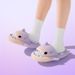 Cute Cartoon Shark Slippers For Women Men Gradient Color Summer Platform Shoes Night Glowing Style Couples Home Street_vogvips.com