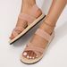 2024 New Strap For Women Summer Outdoor Grass-Proof Woven Linen Roman Sandals With Elastic Cross Flat Sole_vogvips.com
