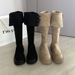 2025 New Thick-Soled Chunky Heel Long For Women, Autumn And Winter Over-the-Knee Suede Slimming High Boots, Riding Boots_vogvips.com
