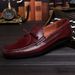 Men's Slip-On Round Toe Leather Classic Formal Wedding Shoes_vogvips.com