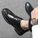TerraStride Spring For Men Business Formal Casual Suit Youth British Style Soft Sole Pointed Toe Groomsmen Breathable Small Leather_vogvips.com