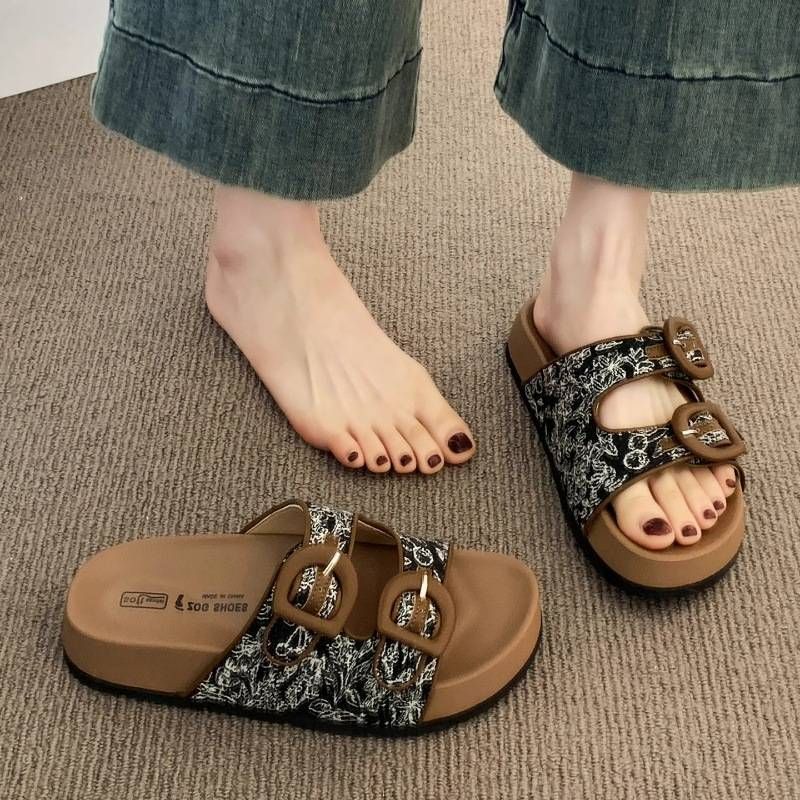 Women's Summer Outdoor Sandals Slip-resistant Beach Thong Slippers Stylish Design Comfortable Footwear For Casual Occasions_vogvips.com