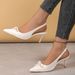 2025 Spring New Women's Shoes: Red Bow Decorated High Heel Plus Size Pointed Toe Back Strap Stiletto Sandals_vogvips.com