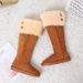 2025 New Over-the-Knee High Little Red Book Qiansongyi Boots Sheepskin Genuine Leather Women's Winter Snow Cotton Shoes_vogvips.com
