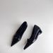 Sheepskin Version Pointed Toe Heightened Mary Jane Shoes Temperament Bow Tie With Skirt Shallow Wedge Heel Single Shoes For Women_vogvips.com