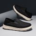 Men's Breathable Mesh On Loafers Lightweight Thick Non Slip Rubber Sole Casual Walking Shoes For Driving Daily Outdoor_vogvips.com