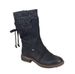 Plus Size Mid-Low Tube Martin For Women, New Autumn Winter Thick Heel Back Strap Knitted Boots_vogvips.com