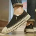 Mens Black Beige On Loafers Thick Sole Non Slip Casual Shoes For Street Footwear Style Daily Wear_vogvips.com