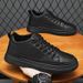 Summer New Breathable, Waterproof, And Anti Slip Men's Fashion Versatile Small White Thick Sole Casual Board Shoes_vogvips.com