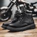 Motorcycle Boots, Steel Toe, Labor Protection Safety Shoes, Military Boots, Construction Site Rhubarb Boots_vogvips.com