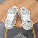 Gebbas Suede Low-Top Sneakers: Soft Pastel Hues (Gray/Pink) For Daily Casual Style_vogvips.com