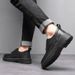 British Style Business Casual Shoes For Men – Classic Round-Toe Oxford Sneakers With Thick Rubber Sole_vogvips.com