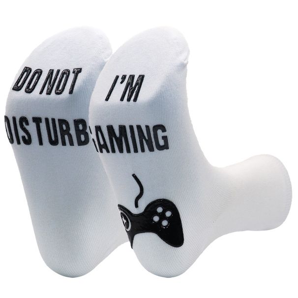 Mid-tube socks Creative sports socks sole letter non-slip dispensing game socks_vogvips.com