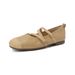 French Word With Mary Jane Shoes Flat Ballet Shoes Grandma Single Shoes Women Soft Sole_vogvips.com