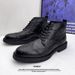 European Warm Series 2025 New Men's Black Mid-Calf Comfortable Height-Increasing Versatile Work Trendy Martin Boots_vogvips.com