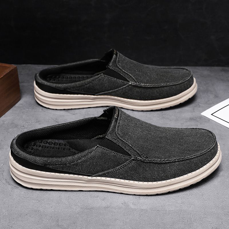 Summer Men Half Casual Canvas Shoes Lightweight Comfortable_vogvips.com