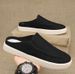 Canvas Shoes Men's Half-drag Outer Wear Casual Bag Head Daily Breathable And Comfortable Four Seasons Can Be Worn Without Heel Men's Slippers_vogvips.com